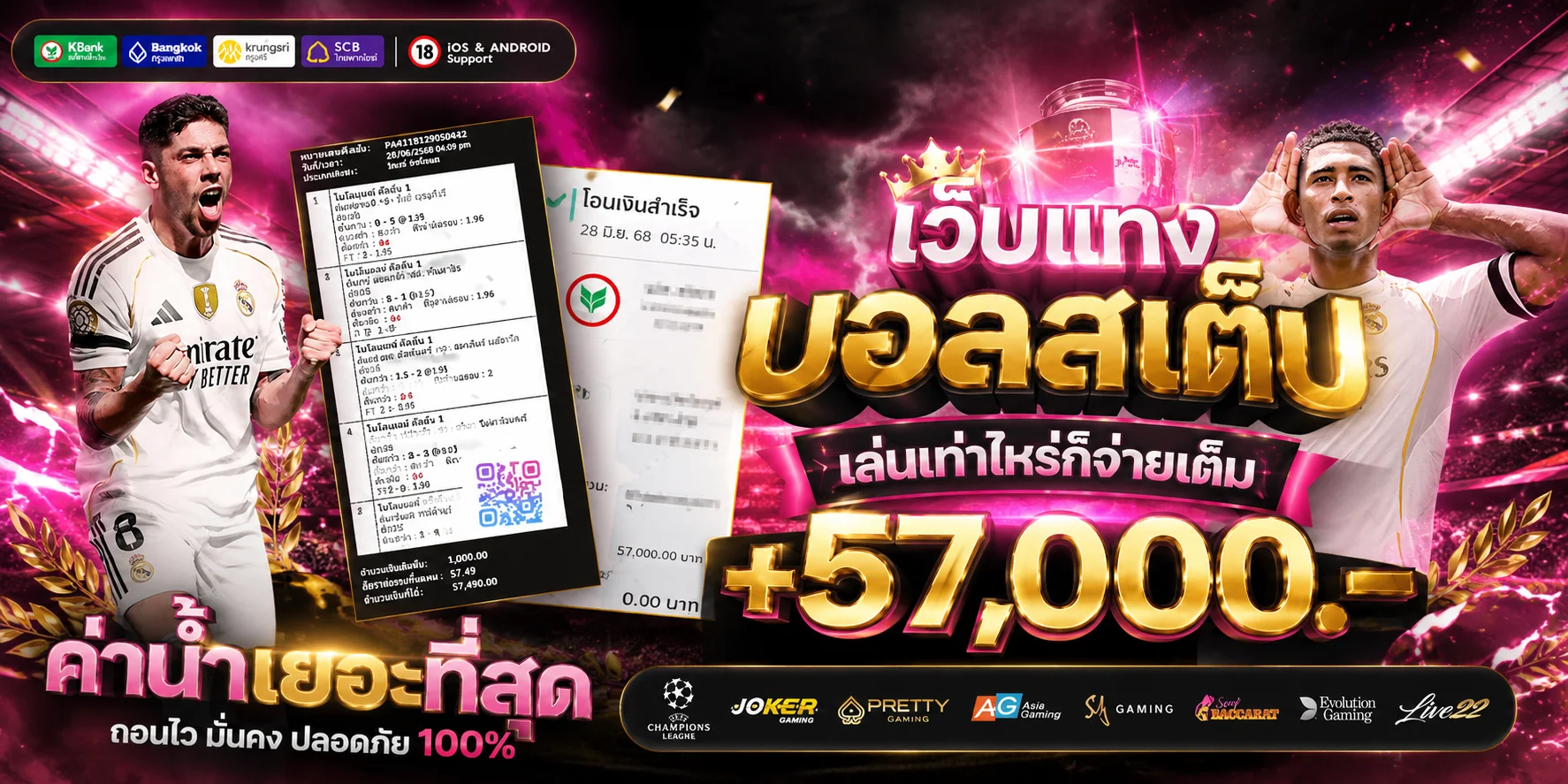 แทงบอลเว็บตรง ABM96 ราคาน้ำดี ครบทุกลีก พร้อมผลบอลสด