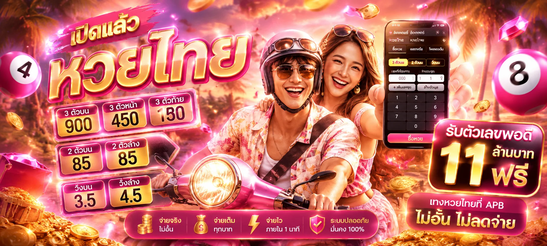 หวยออนไลน์ ABM96 หวยรัฐ หวยฮานอย หวยลาว อัตราจ่ายสูง